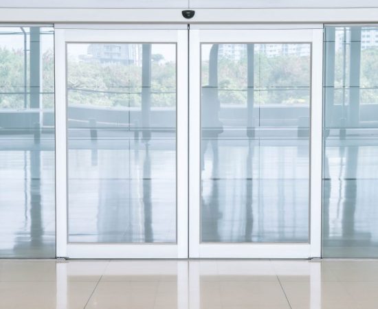 empty closed door